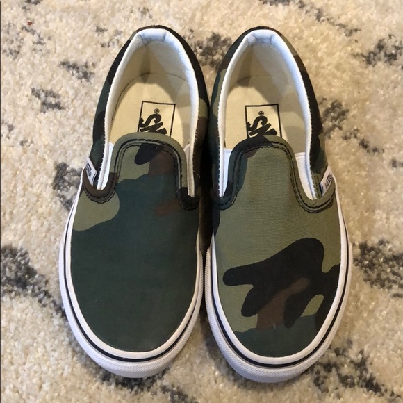 camo vans boys